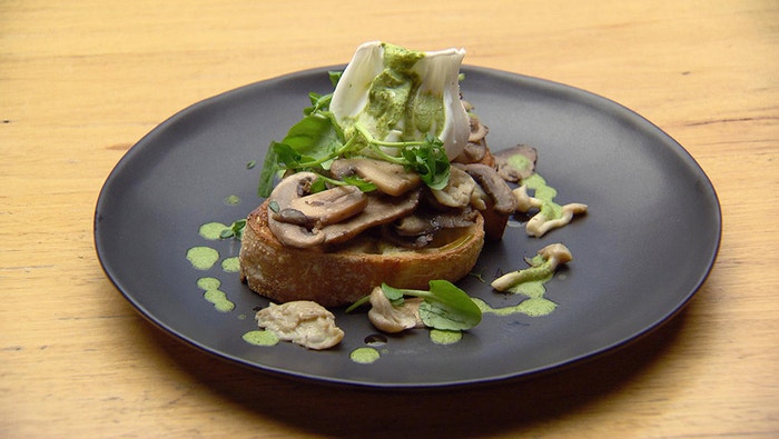 Field Mushrooms on Toast