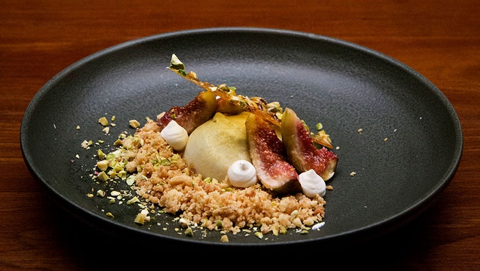 Honey Cheeseboard Dessert with Blue Cheese Mousse