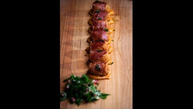 Joselito Croquettes with Chipotle Mayonnaise and Herb Salad