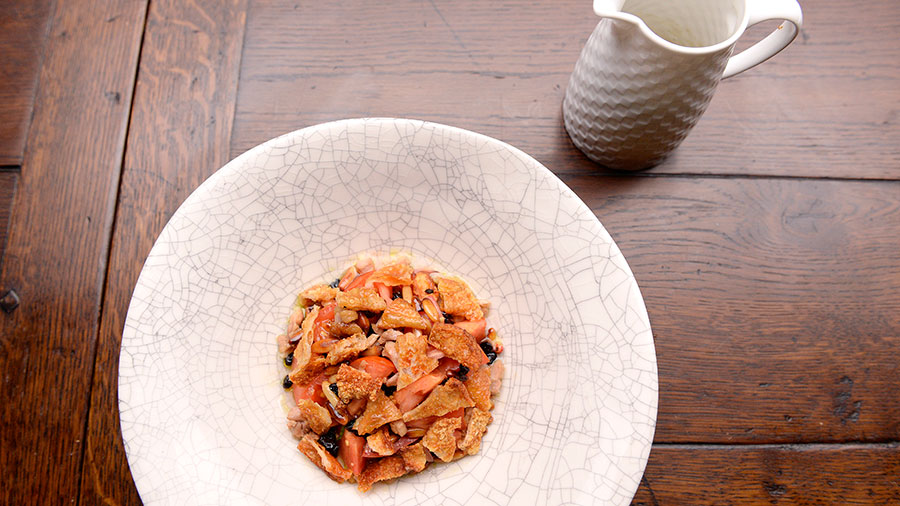 Salad of Tomatoes with Chicken