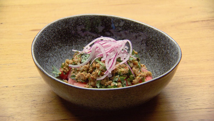 Thai Pork and Watermelon Salad