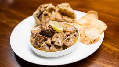 Creamy Lemon Pepper Chicken with Paratha and Potato Wafers