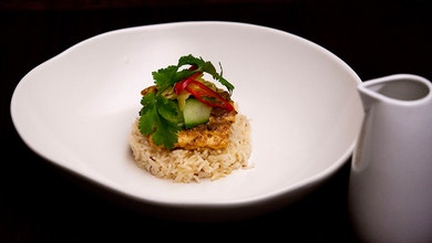 Fish Curry with Cumin Rice