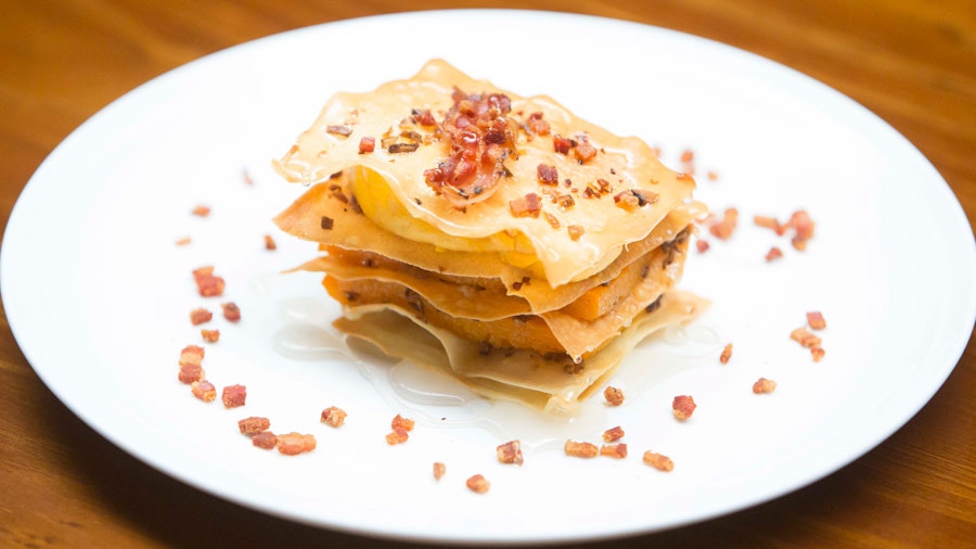 Open Filo Pumpkin Pie