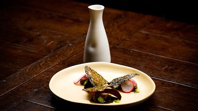 Eye Fillet with Roasted Beetroot and Charred Beet Leaves