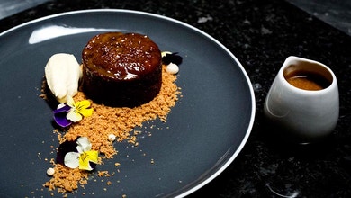 Sticky Date Pudding with Salted Bourbon Butterscotch Sauce