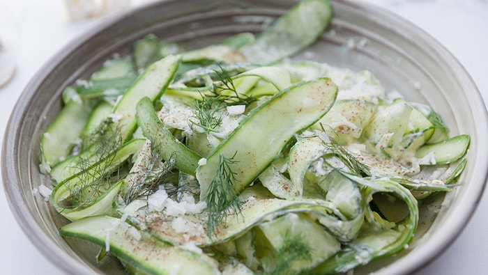 Sour Cream and Cucumber Salad