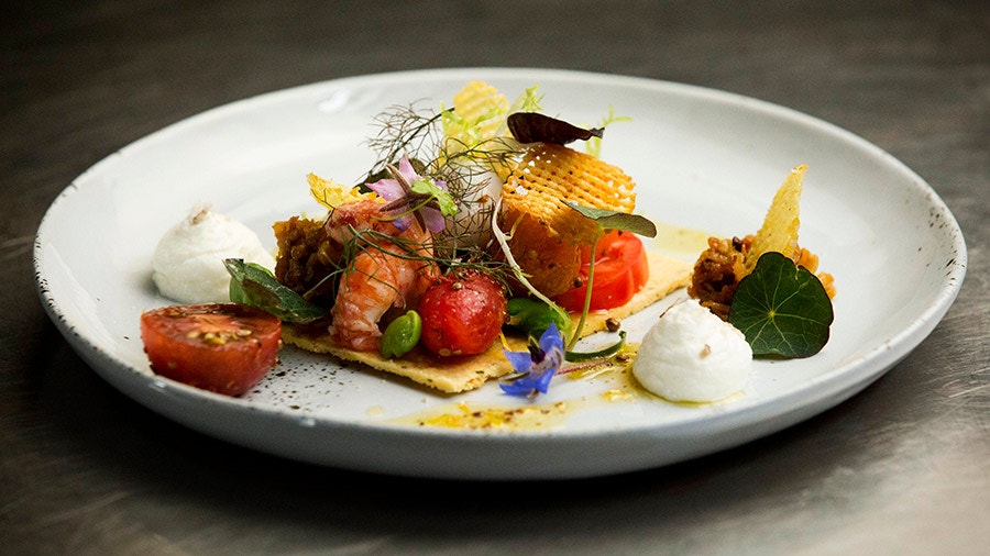 Yabby and Tomato Tart