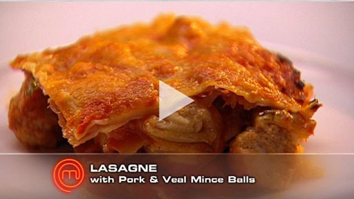 Lasagne with Pork and Veal Meatballs