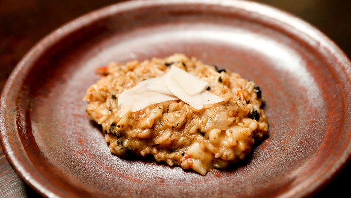 Vegemite Prawn Risotto