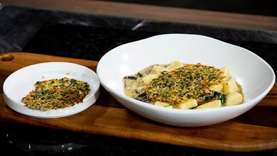 Gorgonzola Gnocchi with a Parmesan Crisp