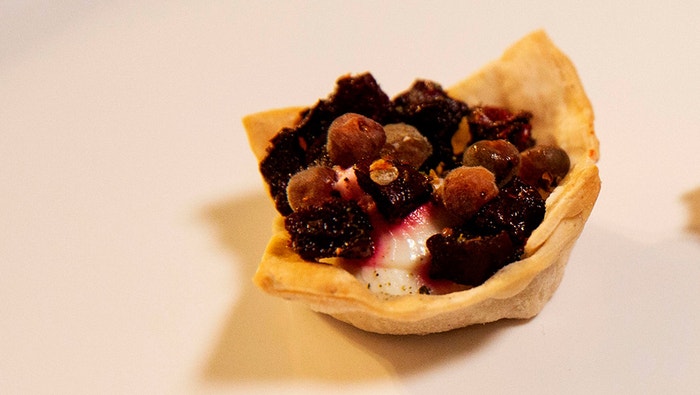 Goat's Cheese Mousse with Beetroot and Bush Spices