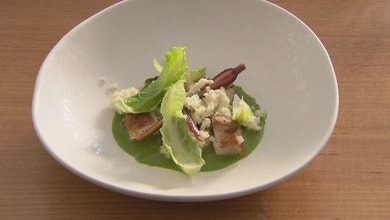 Chicken, Cauliflower and Herb Emulsion