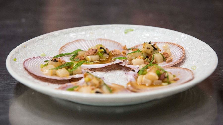 Scallop Ceviche with Ponzu Dressing Network Ten