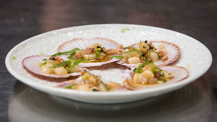 Scallop Ceviche with Ponzu Dressing