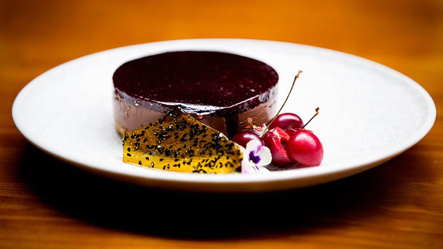 Dark Chocolate and Silken Tofu Cheesecake