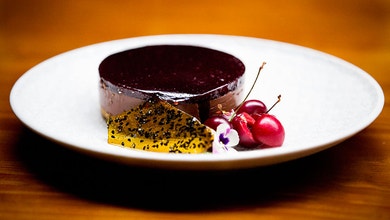 Dark Chocolate and Silken Tofu Cheesecake