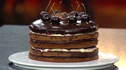 Dairy-Free Black Forest Cake - Caked by Katie