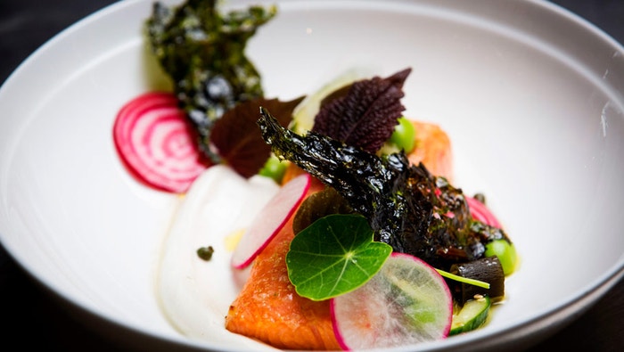 Fish 3 Ways and Hot Smoked Trout with Dashi Yoghurt