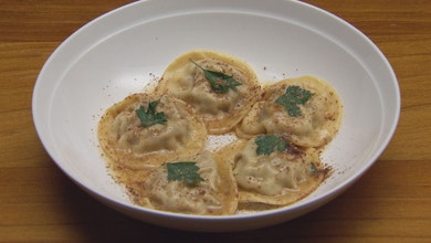 Porcini, Chicken and Parsley Ravioli