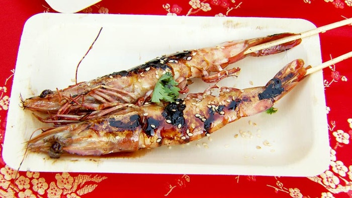 Shaoxing Prawns Skewers