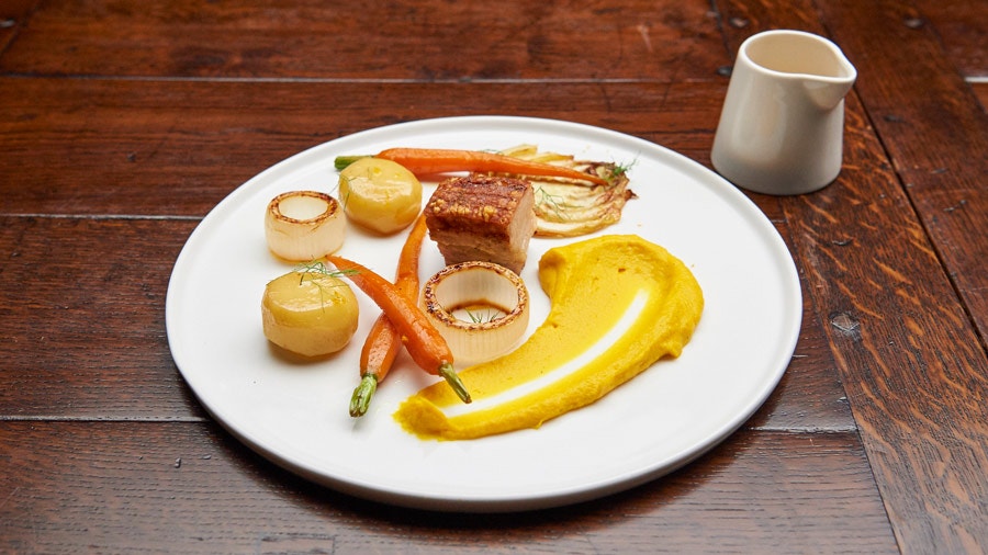 Pork Belly in a Garden of Orange