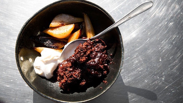Self Saucing Chocolate Pudding