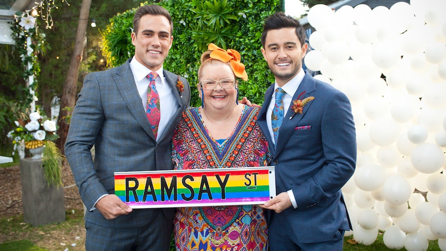 Australia’s first legal gay wedding on TV to screen on Neighbours