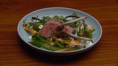 Salt Baked Lamb with Tzatziki Salad