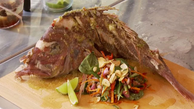 Crispy Fried Whole Fish with Tamarind Chilli Sauce - Network Ten