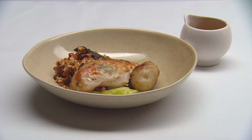 Golden Roast Chicken with Truffle