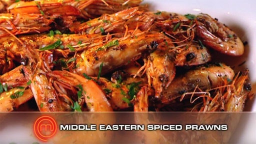 Middle Eastern Spiced Prawns