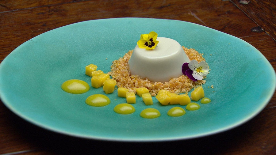 Salted Coconut Panna Cotta