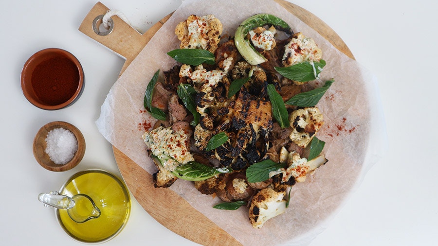 Tuesday: BBQ Lamb With Cauliflower