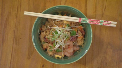 Pork, Prawn and Sausage Fried Rice