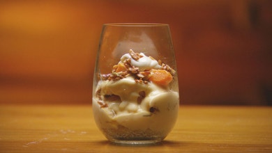 Whisky Sour Trifle with Apricot and Rosemary
