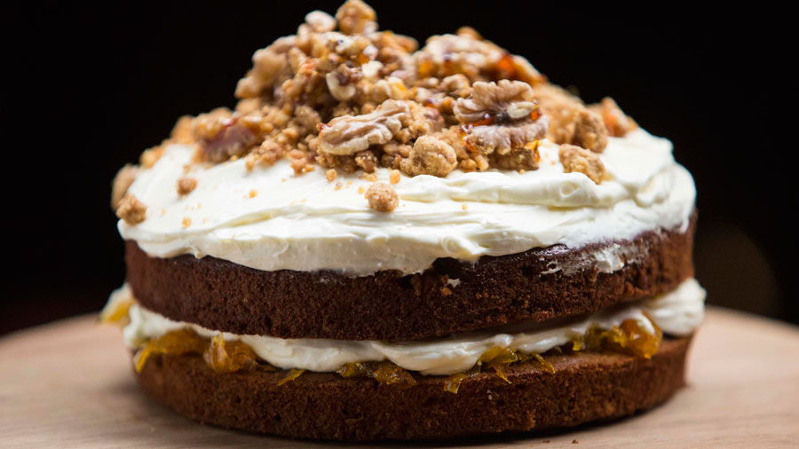 Laws of the Kitchen: Carrot, Toasted Hazelnut and Cheesecake Layer Cake
