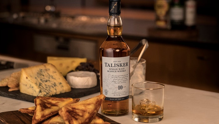 Talisker 10 with Stilton Jaffle