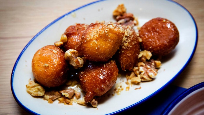 Loukoumades with Honey, Cinnamon and Orange Syrup
