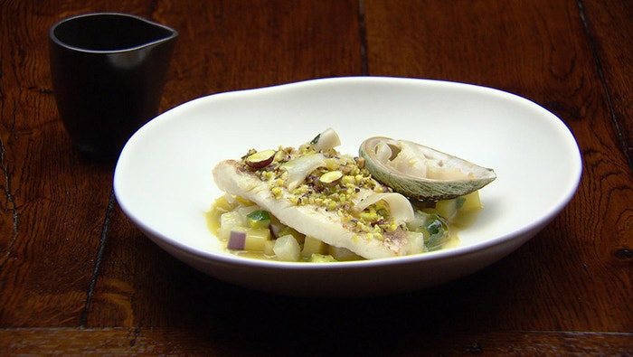 John Dory and Abalone with Autumn Vegetables