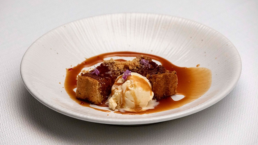 Malaysian Pineapple Tart with Lime Ice Cream