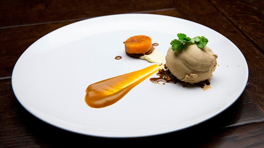 Cardamon Coffee Ice Cream with Butternut Three Ways