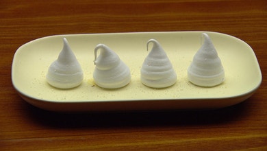 Meringue Kisses with Passionfruit and Yuzu Curd