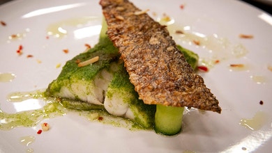 Steamed Barramundi with Ginger and Coriander Salsa