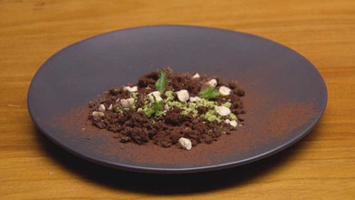 Chocolate, Hazelnut, Coffee & Vanilla Cremeux with Mousse