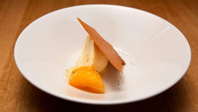 Vanilla Mousse with Mandarin