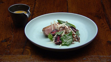 Duck Breast with Persimmon and Ginger Sauce