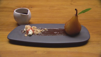 Poached Vino Cotto Pear