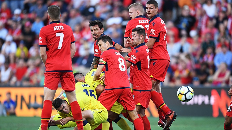 Adelaide and Central Coast settle on a 2-2 draw