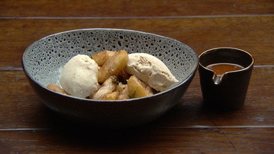 Cinnamon Roti, Cinnamon Ice Cream, Cinnamon Caramel